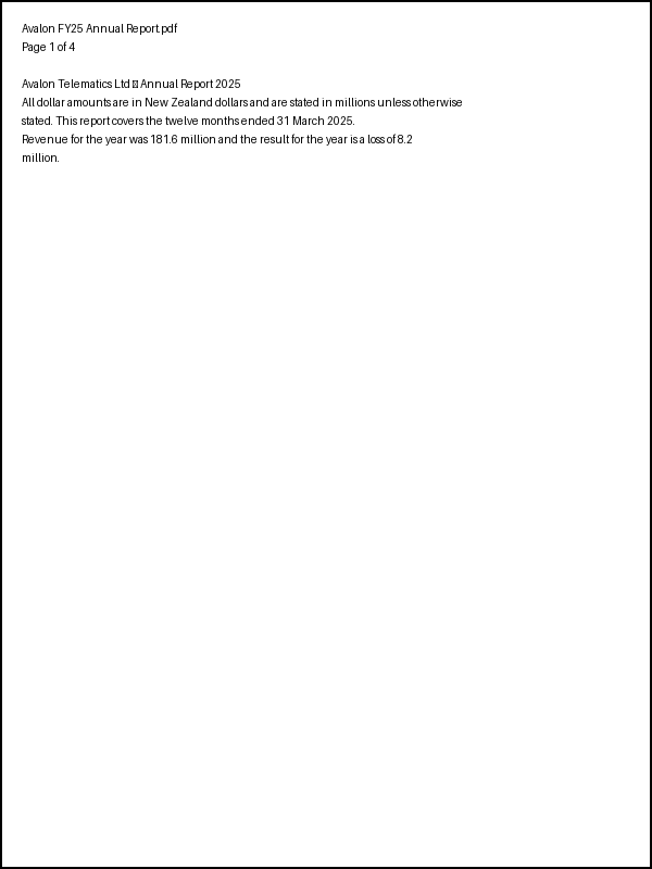 Page 1 of Avalon FY25 Annual Report.pdf